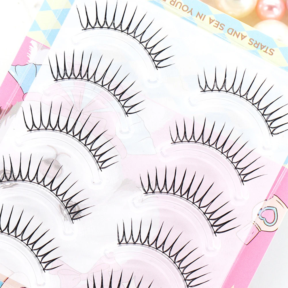 Manga Wimpern natürlichen Look falsche Wimpern Anime Wimpern Nerz wispy flauschige stachelige 3D Volumen Wimpern Pack koreanisches Make-up