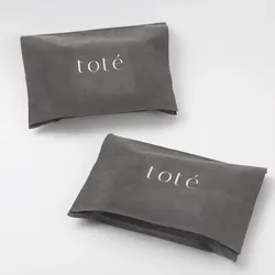 Custom Logo Printed Velvet Envelope Gift Jewelry Bag Gray Envelope Dust bag Jewelry Belt Necktie Hairpin Packaging Envelope Bag