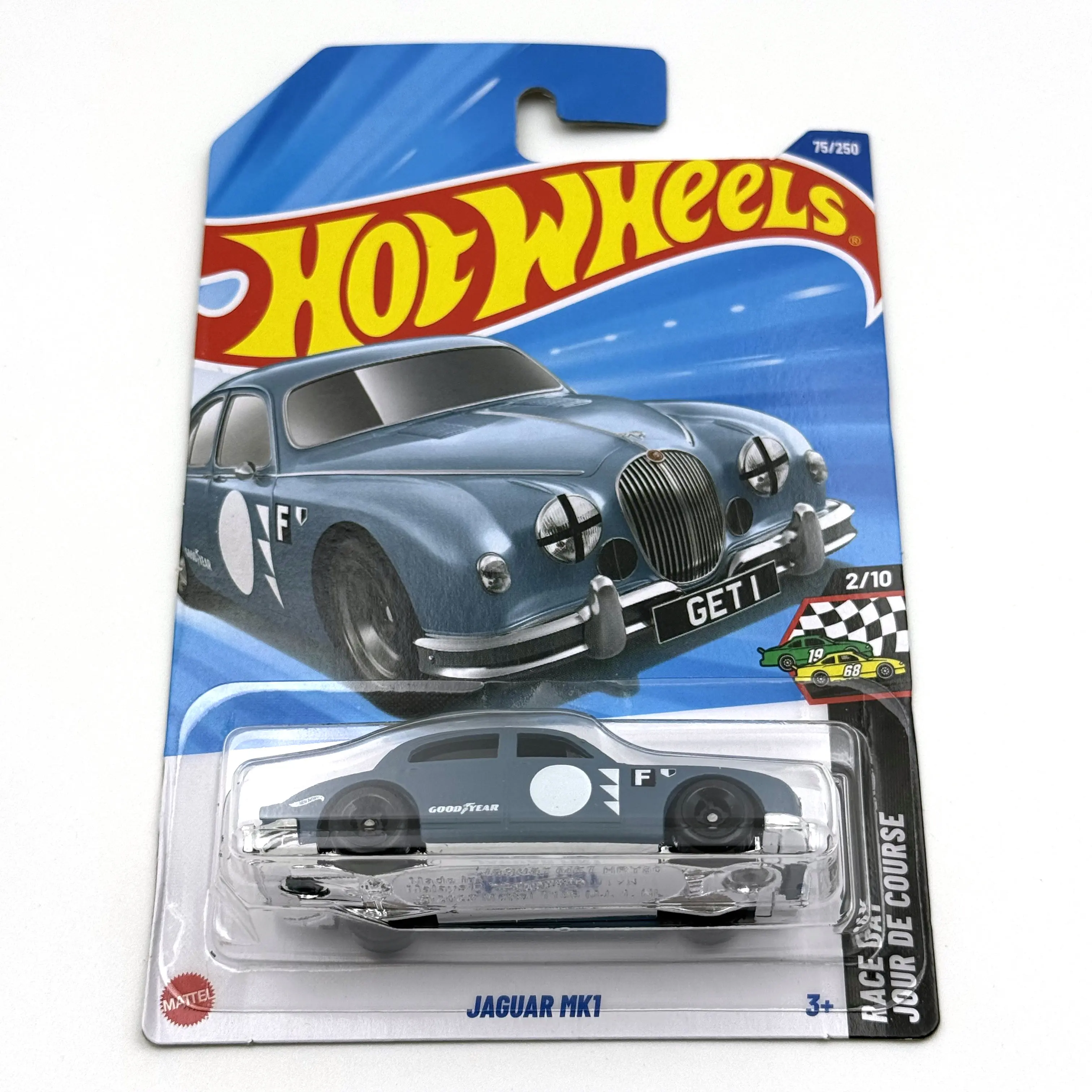 

2025-75 Hot Wheels Cars Jaguar Mk1 1/64 Коллекция металлических литых моделей игрушечных транспортных средств