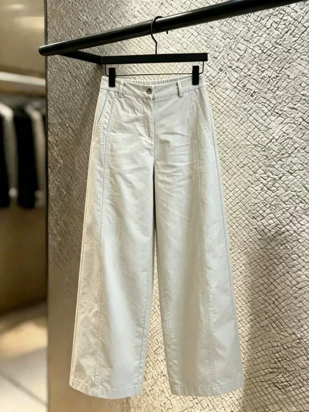 Slim High Waist Wide Leg Pants Women's Summer Loose Comfortable Straight Cut Trousers Breathable Casual High Waist Jeans