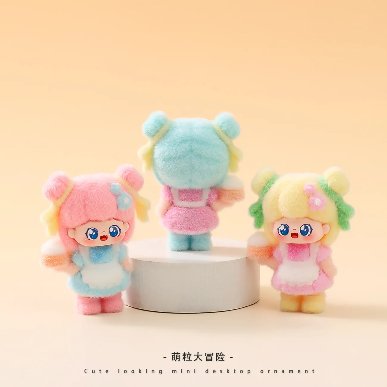 Cartoon Sweet Baby Flocked Cute Doll Tide Play Live Match-up Living Room Desktop Small Ornaments  for gift - view 5