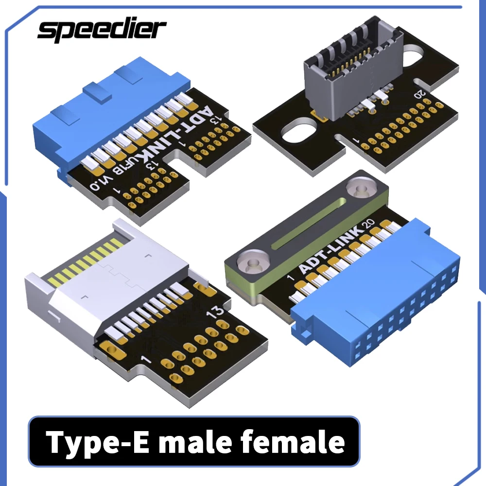 DIY Type-E 19PIN Male Female FPV Connector Adapter Header USB E Flat Flexible FFC Extension Cable for Handheld Gimbal Monitor