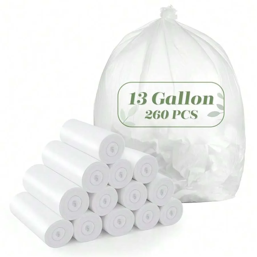 

Jaoul Garbage Bags 13 Gallon Tall Kitchen, Extra Strong Kitchen Trash Bags, 0.97 Mil Thicken Garbage Bags, Large Lawn Trash Can