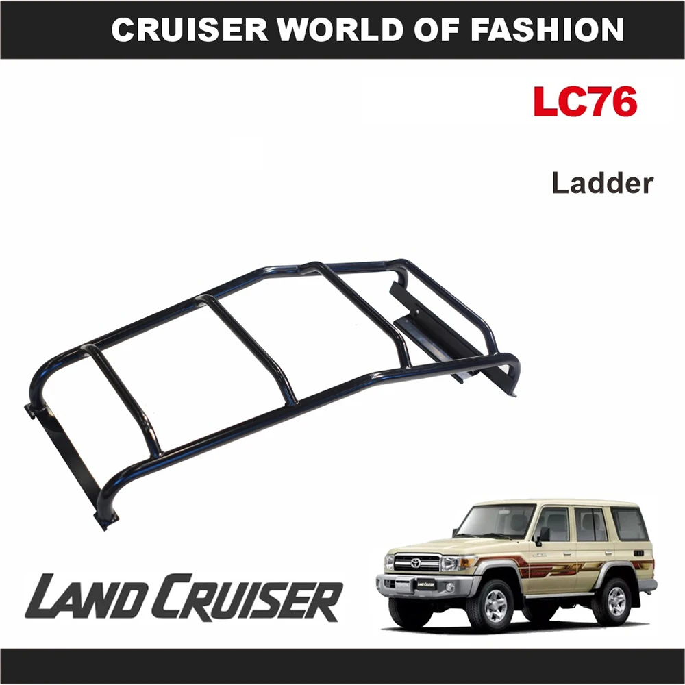 

JAOS Style Climbing Ladder For Toyota Land Cruiser Car Roof Climbing Tools Tailgate Ladder LC76 Land Cruiser Accessories