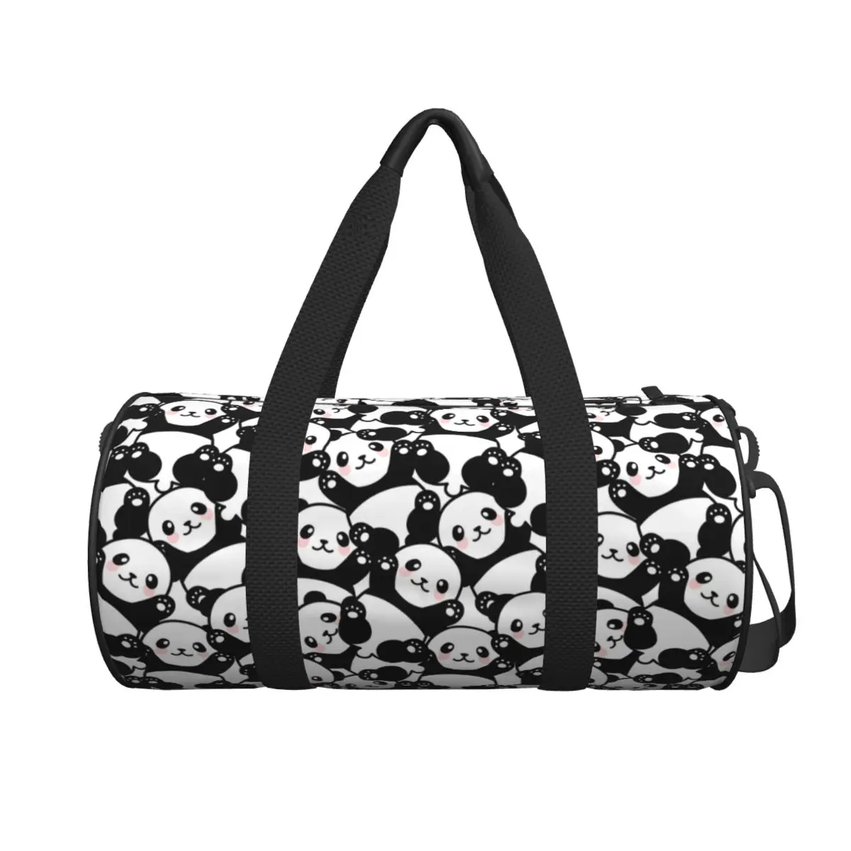 

Travel Bag Cute Panda Gym Bag Cartoon Animal Portable Sports Bags Large Capacity Fashion Handbag Retro Fitness Bag For Men Women