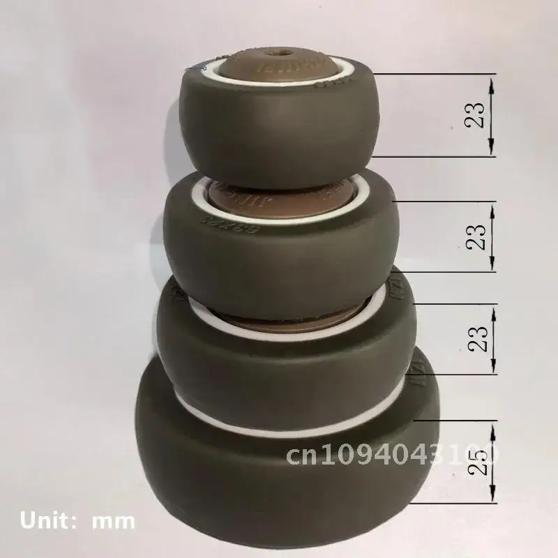 4 Pcs/Lot Castor 2''/2.5''/3''/4''Single Wheel TPR Rubber Roller Caster Bearing Abdominal Chair Piece Table Muscle for Desk