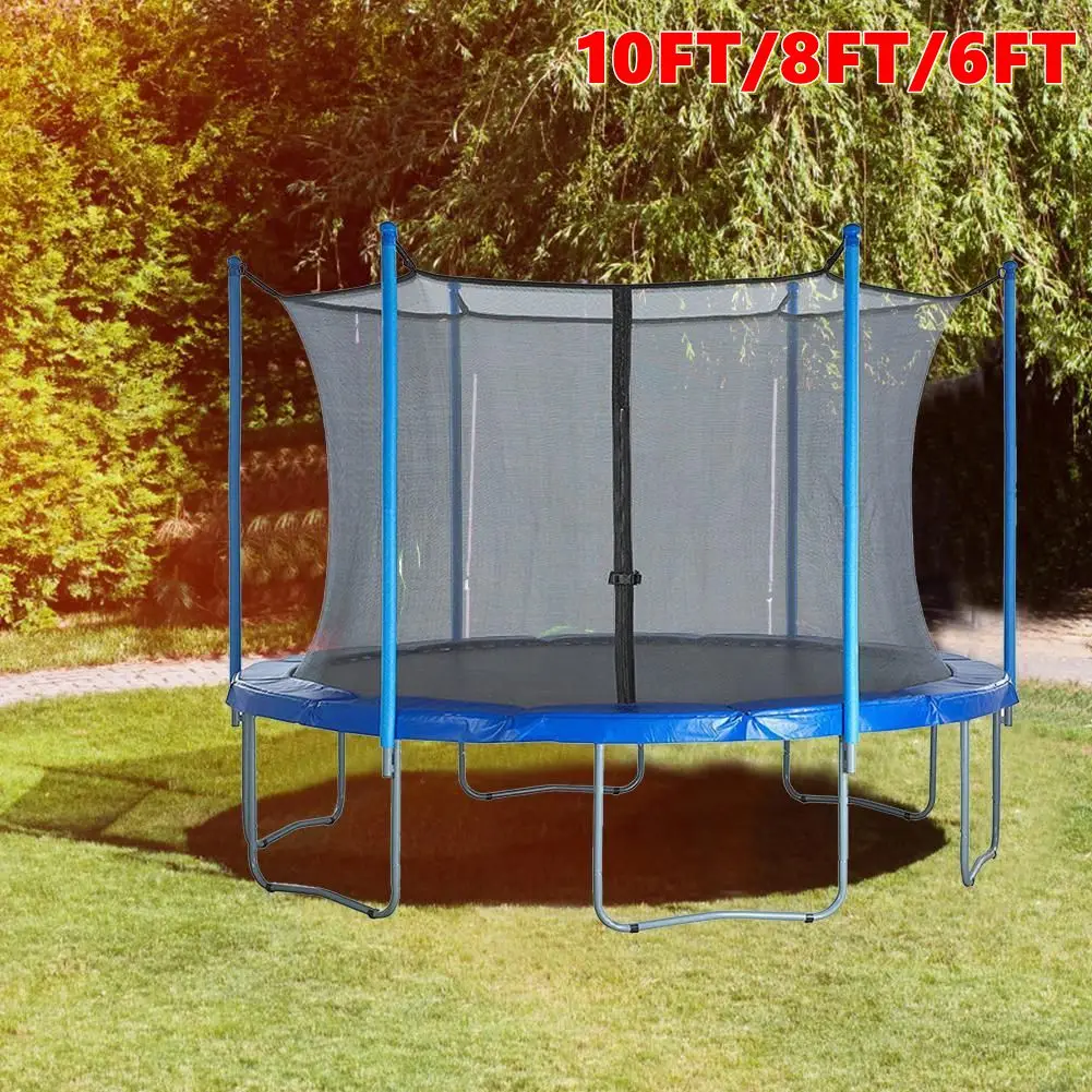 Filet de sécurité de remplacement pour trampoline, clôture de protection intérieure, filet de protection intérieur pour trampoline de 10/8/6 pieds, accessoires pour 6/8 poteaux