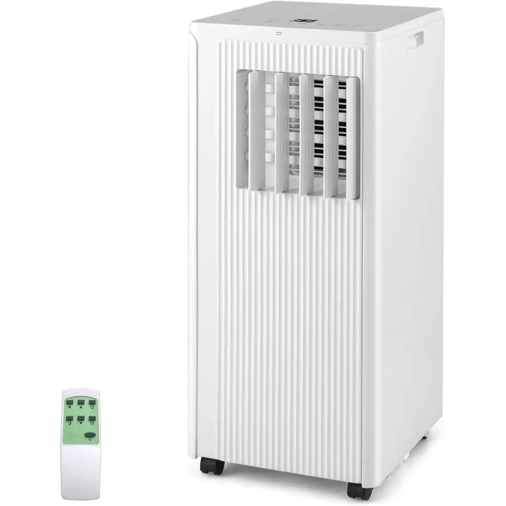 

Портативный кондиционер 4-в-1, 10000 BTU, с таймером, пультом ДУ и комплектом для установки на окно, охлаждает до 350 кв. футов. Фут.