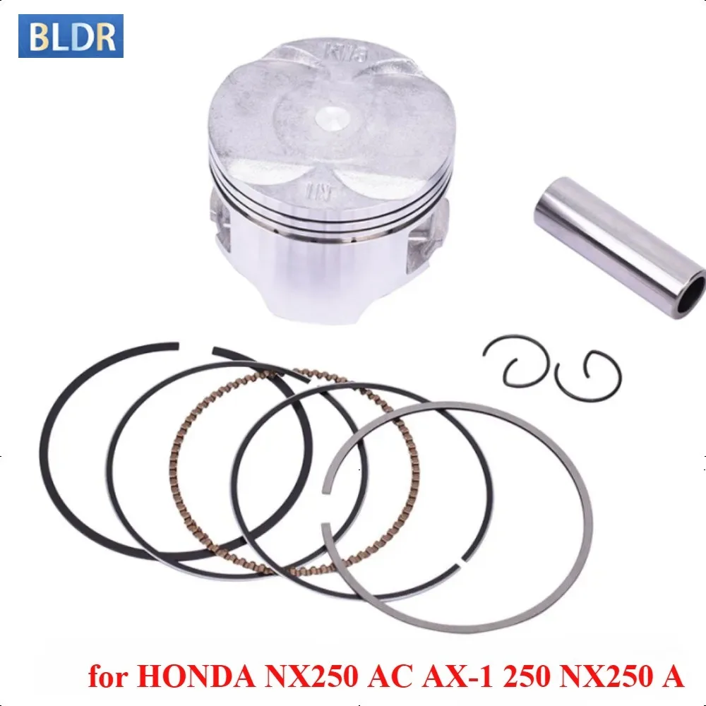 

70mm 13010-KW3-000 Motorcycle Piston Rings Kit 13101-KW3-000 for Honda NX250 AC 1988-1990 AX-1 250 1988-1994 NX250 A