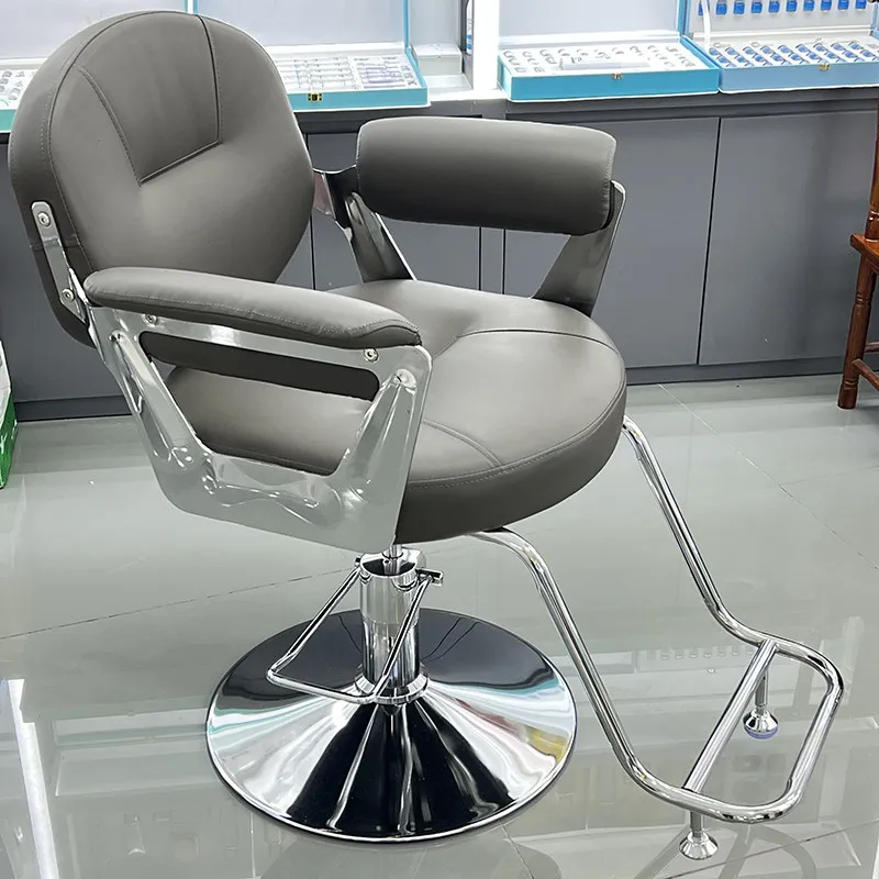 Sillón de Barbería de Lujo, Silla de Salón Reclinable, Silla de Trabajo para Barbería, Silla para Tatuajes Faciales, Silla de Barbero, Muebles Comerciales