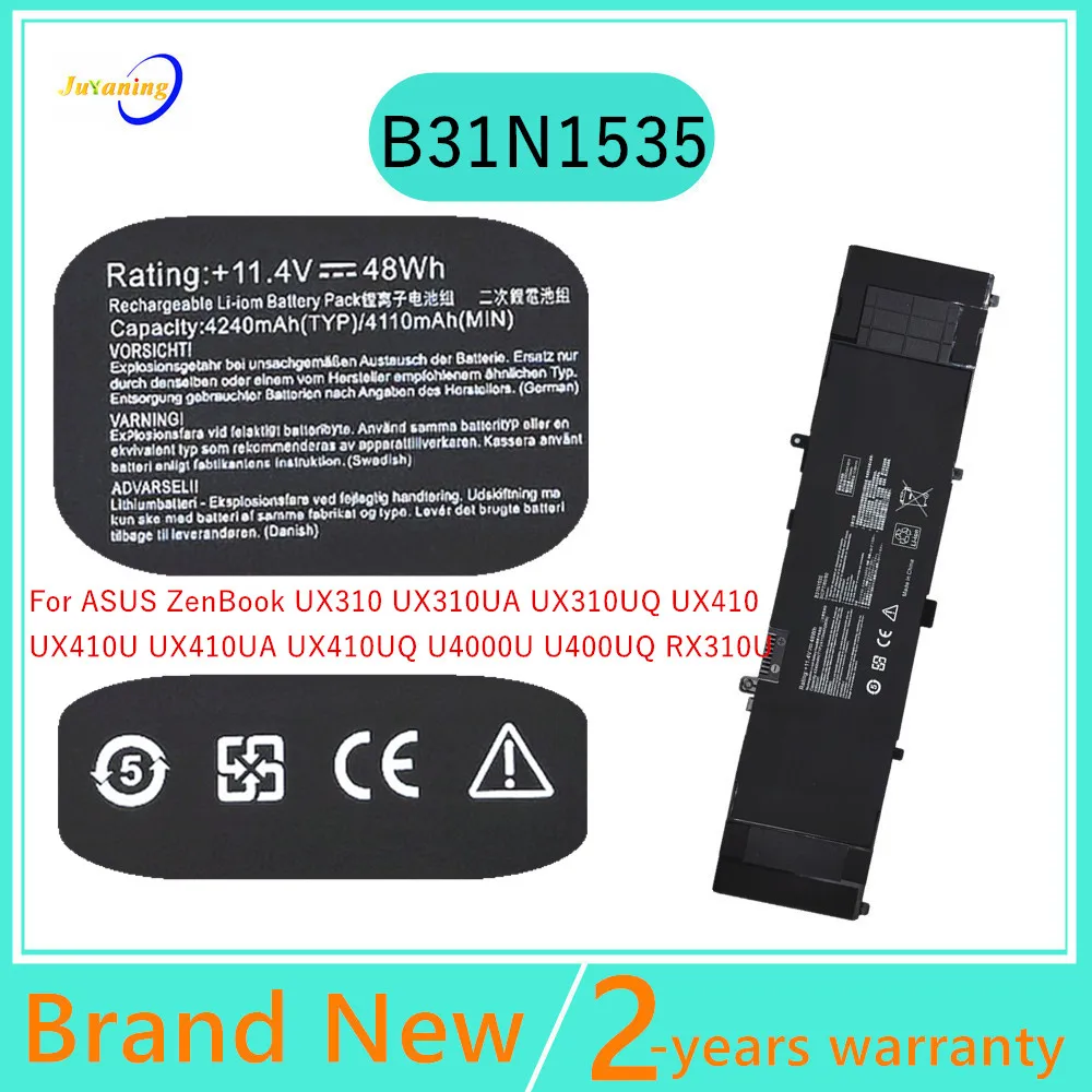B31N1535 Laptop Battery For Asus ZenBook U400UQ UX410 UX310UA UX310UQ UX410UA RX410U UX410UQ U4000U RX310U Series