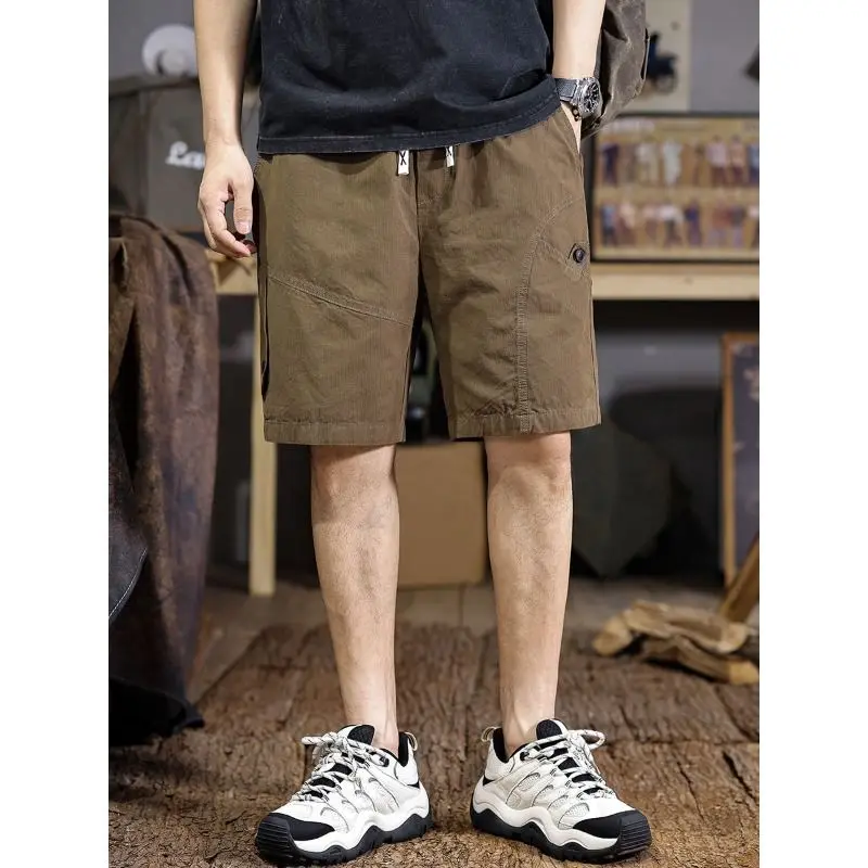 

Casual Five-Quarter Men's Shorts Lightweight Summer Workwear Loose Straight Leg American Style Trendy Brand Large Size