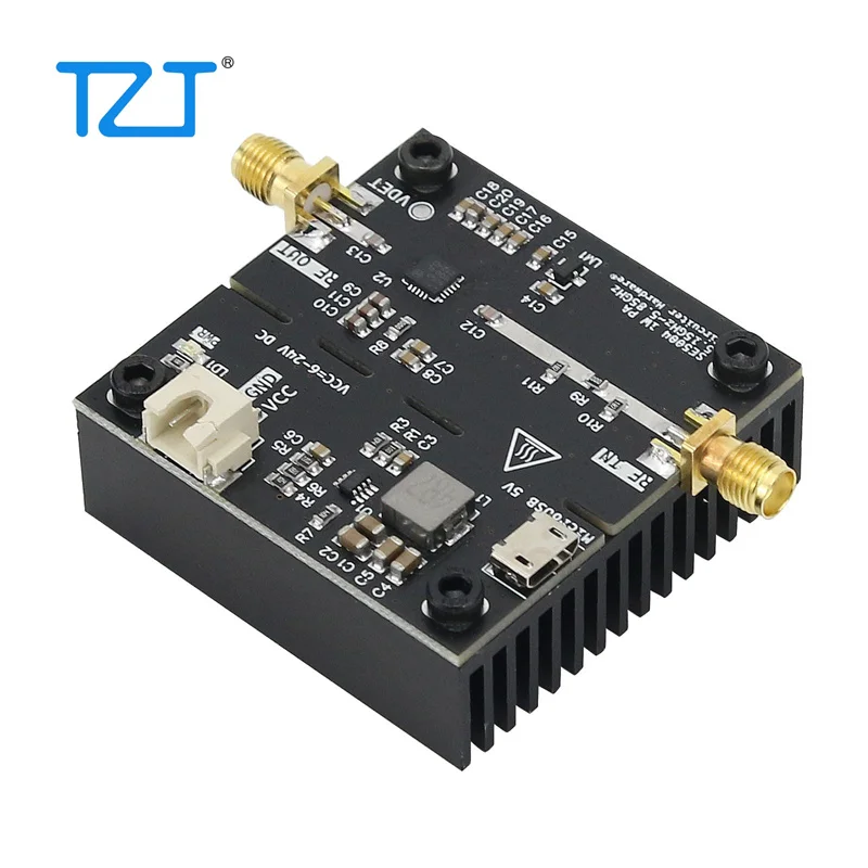 TZT SE5004 1W mikrofalowy wzmacniacz mocy RF wzmacniacz mocy 5.15GHz-5.85GHz wejście 6-23V DC wyjście 30DBm