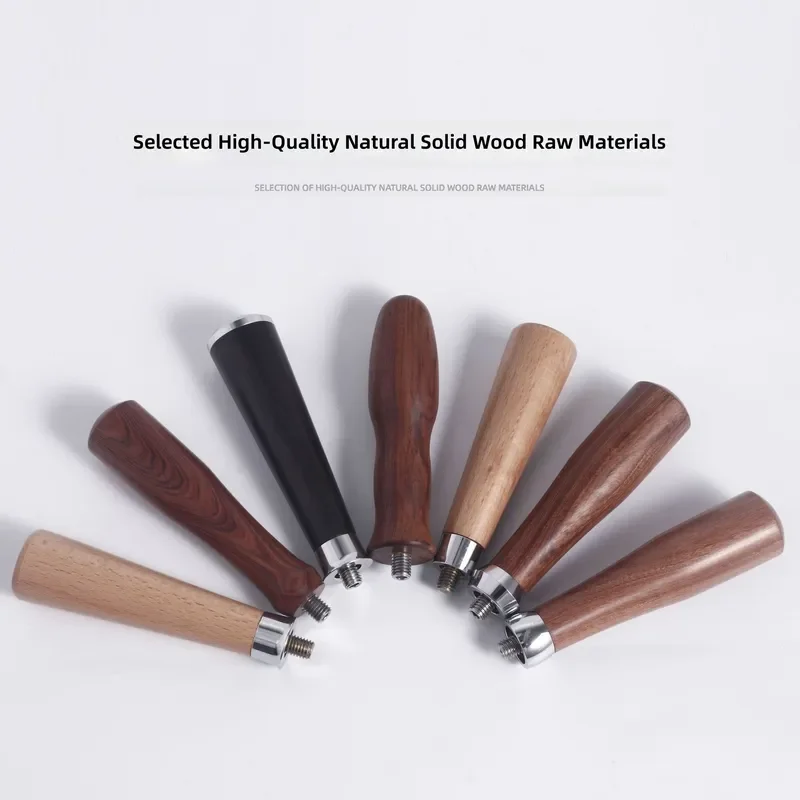 for M10 Universal Bottomless Portafilter with Solid Rosewood Handle Modified High End Coffee Machine Accessory
