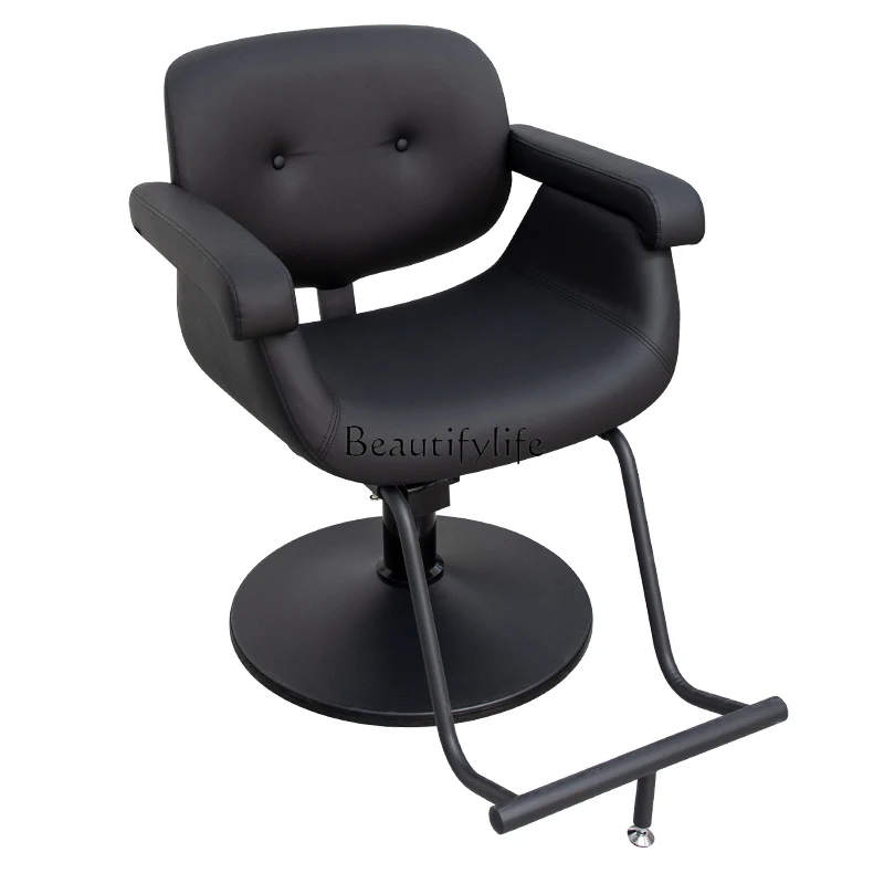 

Barber shop chair Hair salon chair can be lifted and lowered Rotary hair cutting seat chair High-end