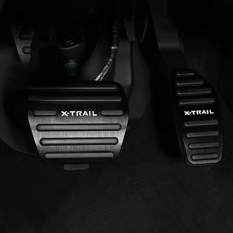 Car Pedals Foot Pads Fuel Accelerator Brake Pedal Covers For Nissan X-Trail X Trail T32 T33 2014-2019 2020 2021 2022 Accessories