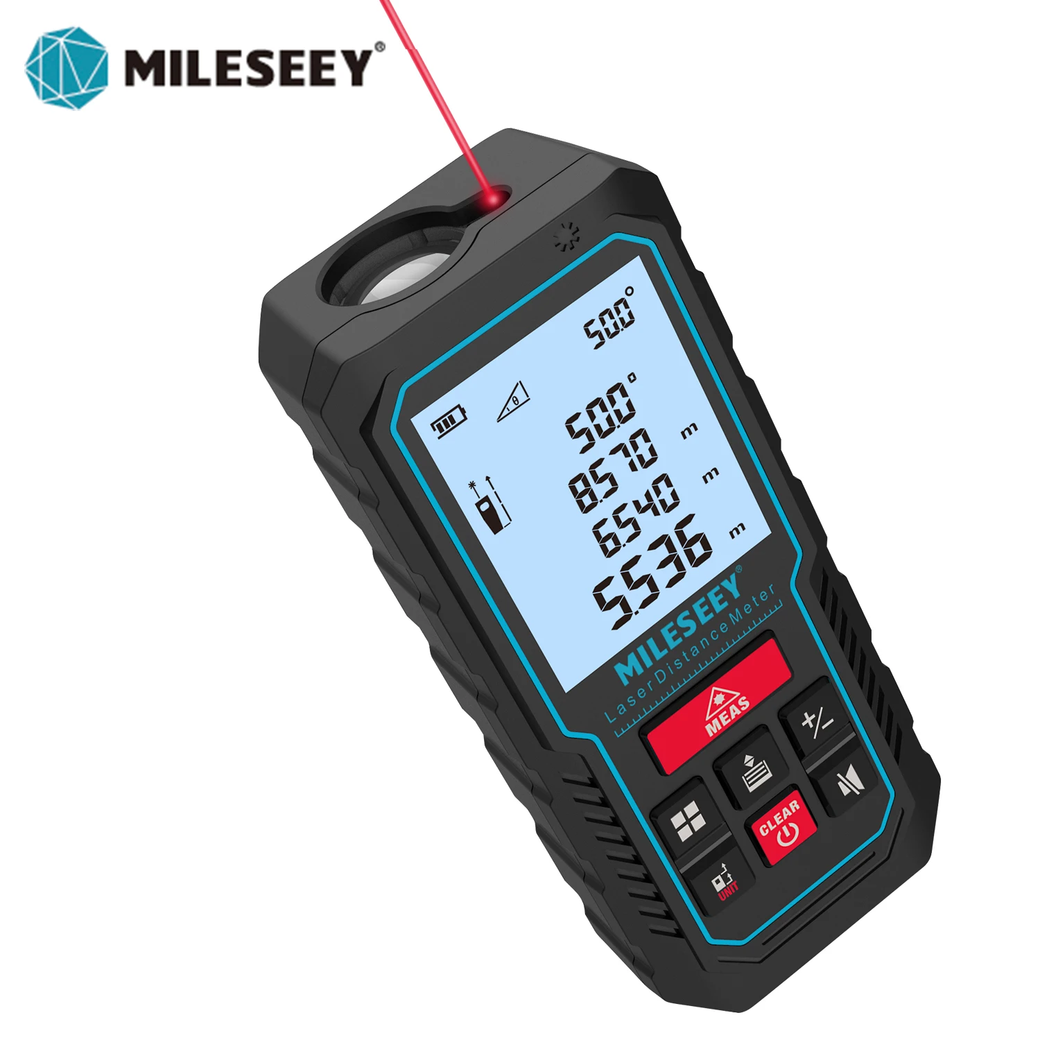 

MILESEEY Laser Distance Meter S2 Digital Tape Measure 50M 70M 100M 120M Rangefinder High-Accuracy Trena with Electronic Angle