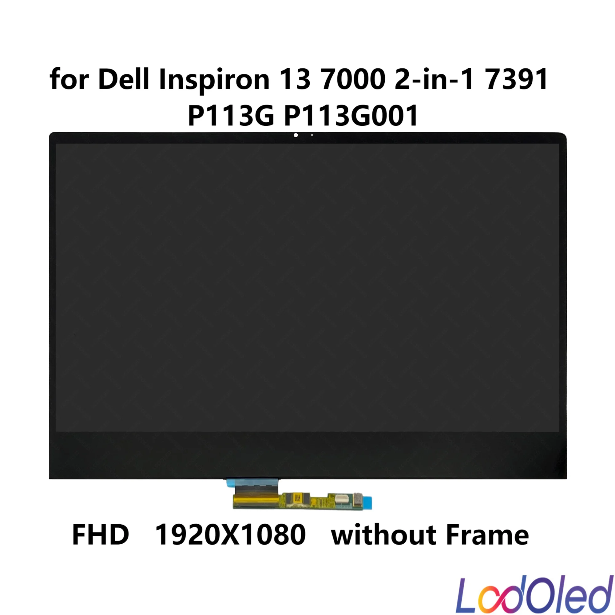 13.3'' FHD/UHD for Dell Inspiron 13 7000 2-in-1 7391 P113G P113G001 LED LCD Touch Screen Display Assembly 30/40pins 60 Hz