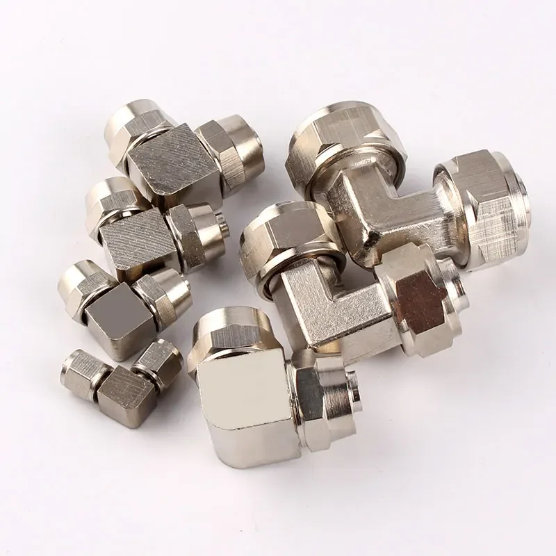 PureCopper Pneumatic Air Quick Connector For Hose Tube PV-4/6/8/10/12/14/16 Fast Joint Connection