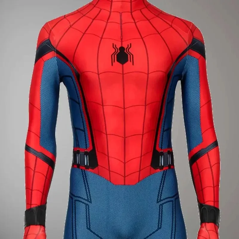 Una Famiglia Amorosa Maschio Adulti Bambini Ritorno a casa Peter Parker Costume di Halloween Supereroe Cosplay Zentai Tuta 2025 Nuovo