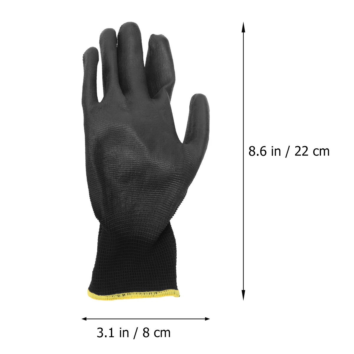 12pçs antiestático, leve, à prova d'água, trabalho, reparo mecânico, luvas protetoras de mão, resistência ao derrapagem, luvas de segurança para homens