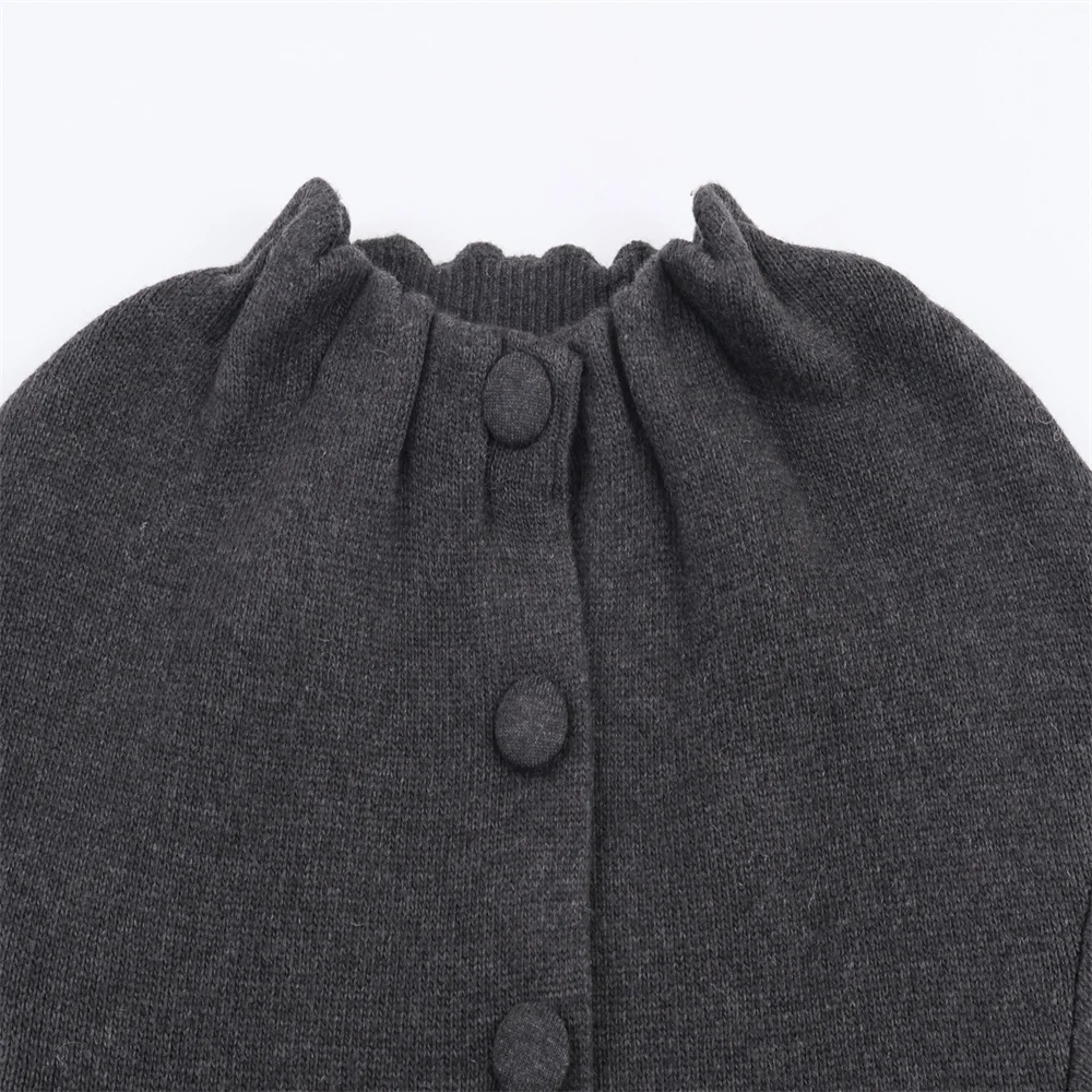 Herfst nieuwe damesmode pilotenjack met geplooide kraag