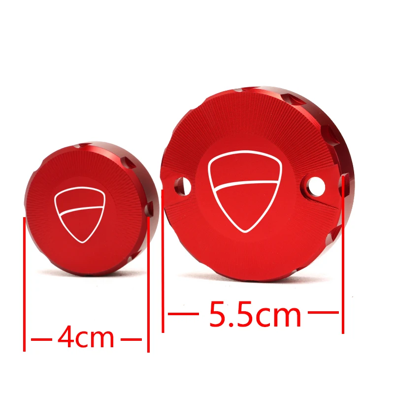 For Ducati Multistrada 1200 1260 V4 Front Rear Brake Clutch Fliud Reservoir Fuel Tank Cover Cap Guard Oil Tank Cup Accessories