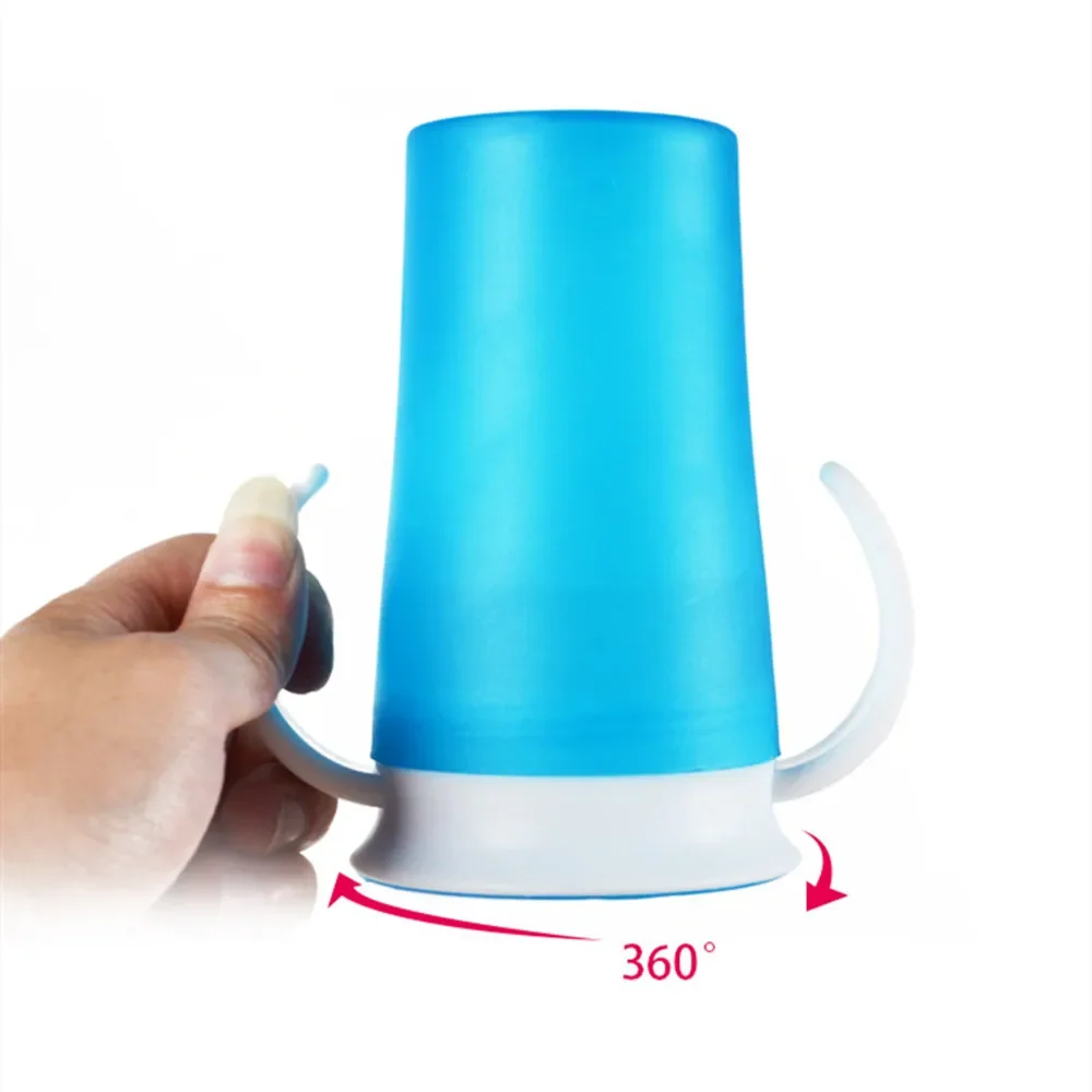 1PC 360 Baby Cups Can Be Rotated Magic Cup Baby Learning Drinking Cup LeakProof Child Water Cup Bottle 260ML Copos