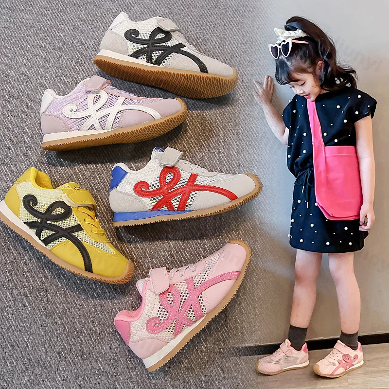 

Childrens Casual Shoes Mesh Breathable Kids Sneakers 2025 Summer Anti Slip Soft Sole Boys Girls Fashion Outdoor Sports Shoes