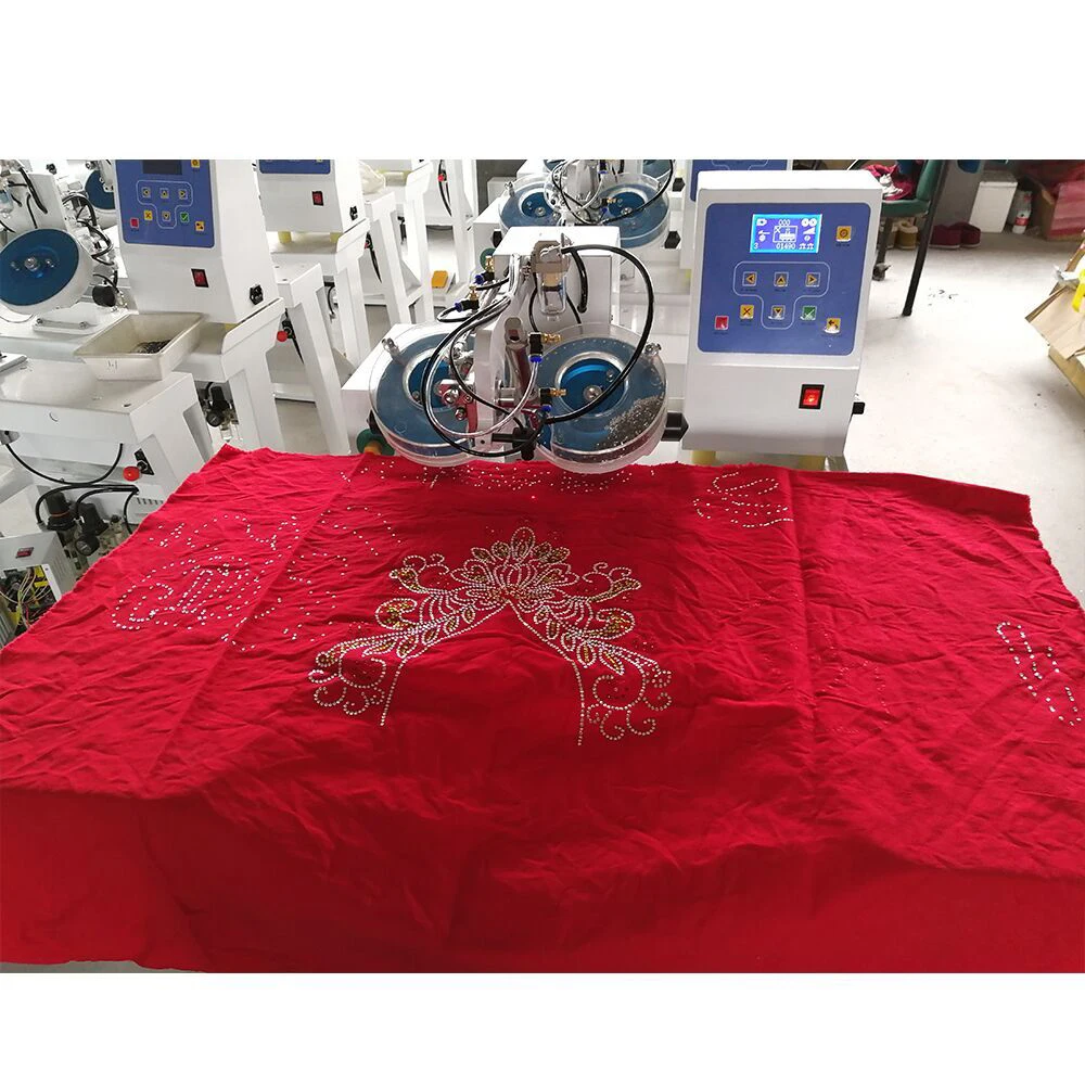 2026 Automatic Hotfix Rhinestone Fixing Machine for Heat Transfer Application for Clothing Embroidery Crafts DIY Sewing for T