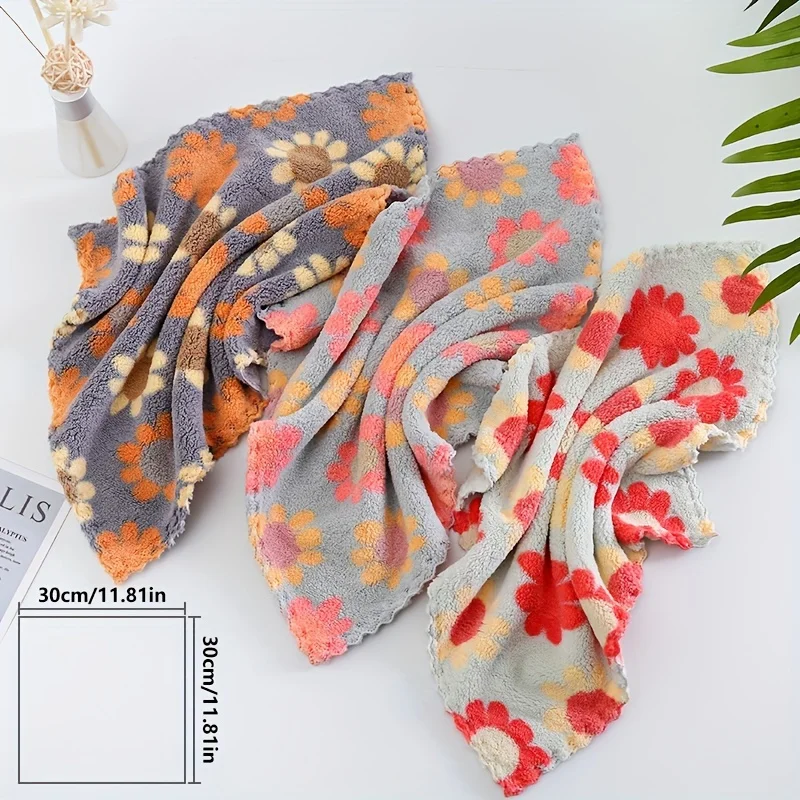 6pcs Bohemian Floral Towel Set - Ultra Absorbent, Quick-Dry & Soft on Skin - Perfect for Home Bathroom Luxury, Square, Bathing E