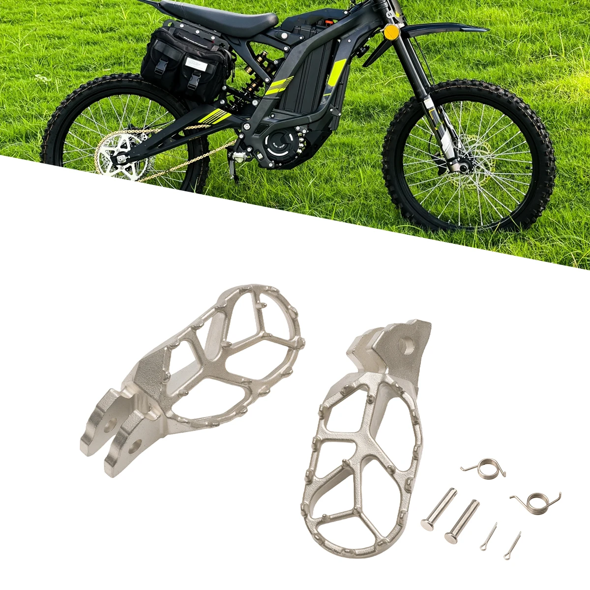 Electric off-road Motorcycles Accessories For Surron Sur-Ron Light Bee X & Light Bee S Stainless Steel Foot Pedal