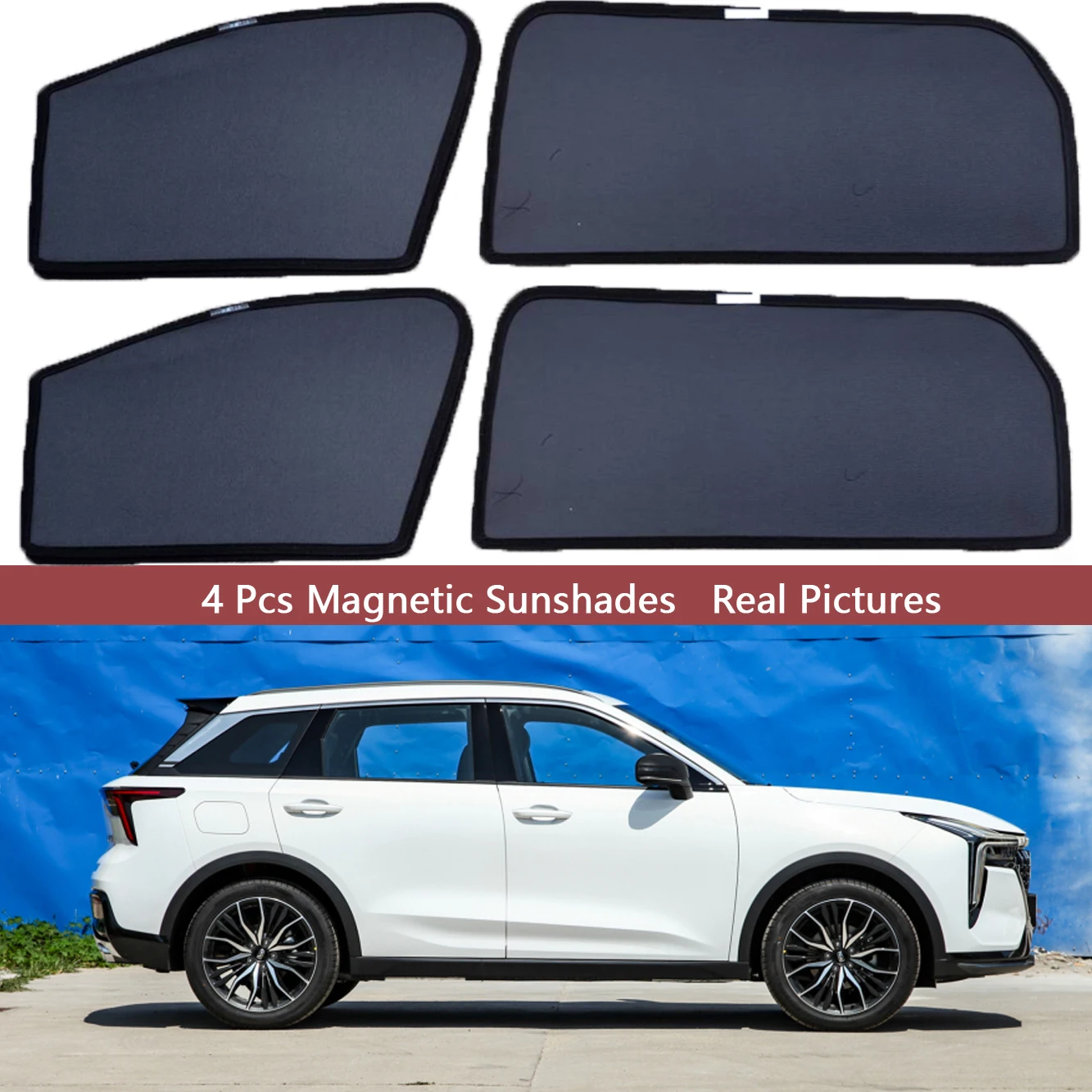 

Magnetic Car Sunshade Shield Front Windshield Frame Curtain Sun Shades for FAW Bestune T55 2021 2022 2023 2024 Accessories