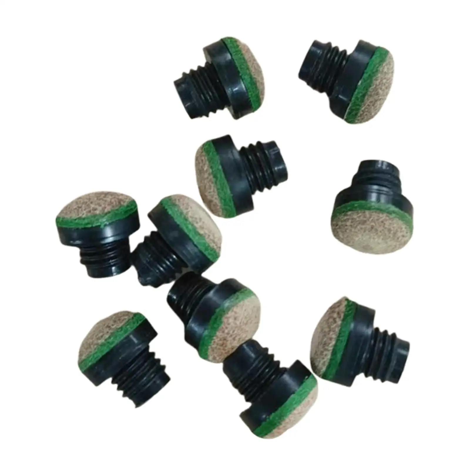 

Portable Billiard Pool Cue Tips Plastic Screw on Head Replacement Parts for Snooker Cue Accessories Repair