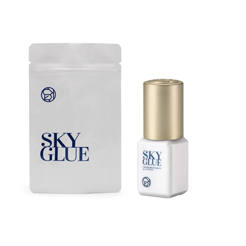 1 Bouteille Original Sky RA-01 0.5s vaccage Rapide Extension De Cils Colle 5ml Corée SKY S + Colle Professionnel SKY Gold Cap Lash Glue