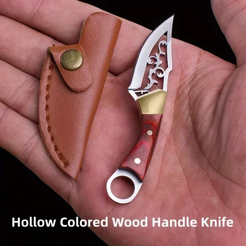 Mini Curved Knife, Colorful Wood Sharp Mini Knife, Portable Keychain, Hanging Piece, Unpacking Express, Unpacking Knife