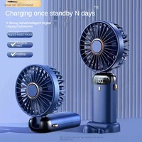 USB Handheld Fan Mini Portable Desktop Charging Small Fan Folding Digital Display Aromatherapy Small Electric Fan