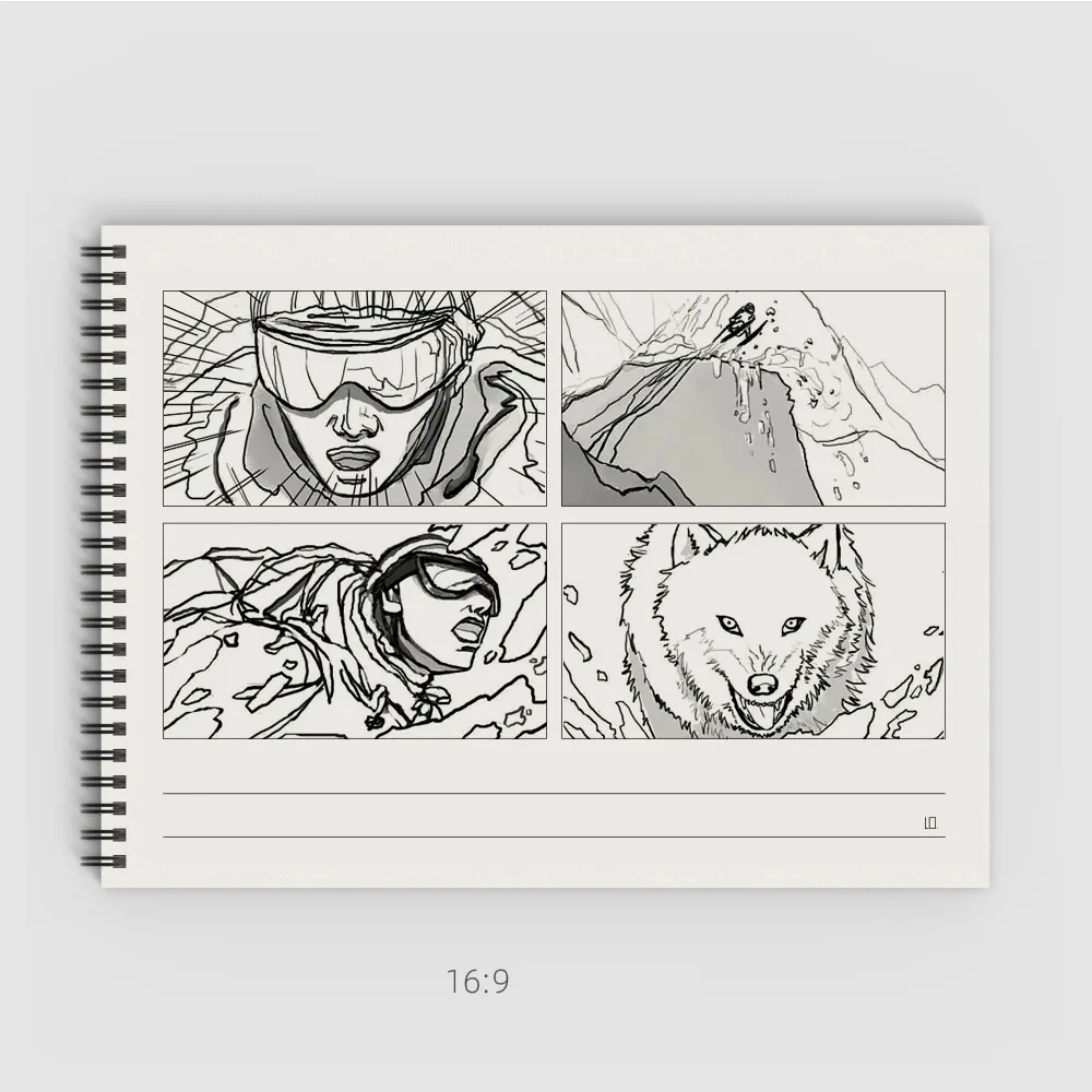 Spiral Blank Comic Notebook: Draw Your own Comics Create The Best Stories. Comic Panels for Drawing. Templates for Comics Film