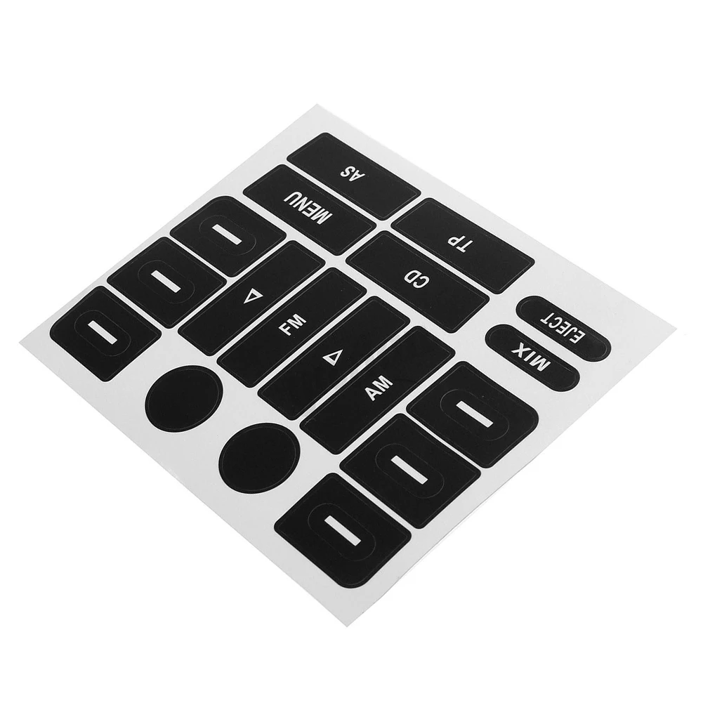 Radio Button Repair Sticker Decals Car FM Radio Button Repair Decals Stickers New For Golf MK5 & For Passat Car Accessories