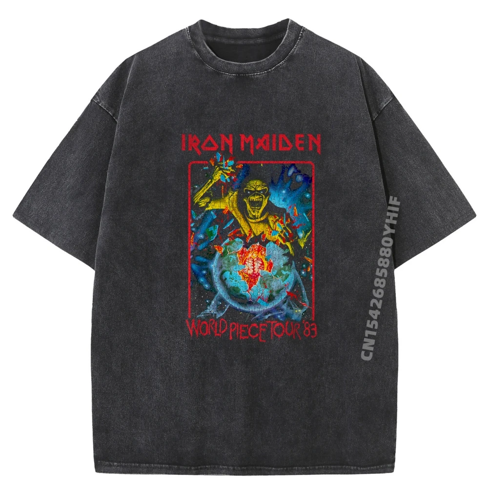 

World Piece Tour 83 Gift Idea Men Tees Tee Graphic Shirts Mens Retro Washed Shirt Loose Printed T-shirts Men