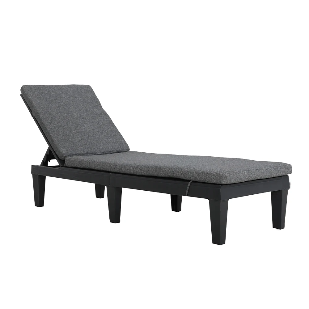 Luxury Outdoor Chaise Lounge Sun Lounger Bed With 3cm Cushion, Turkey Style