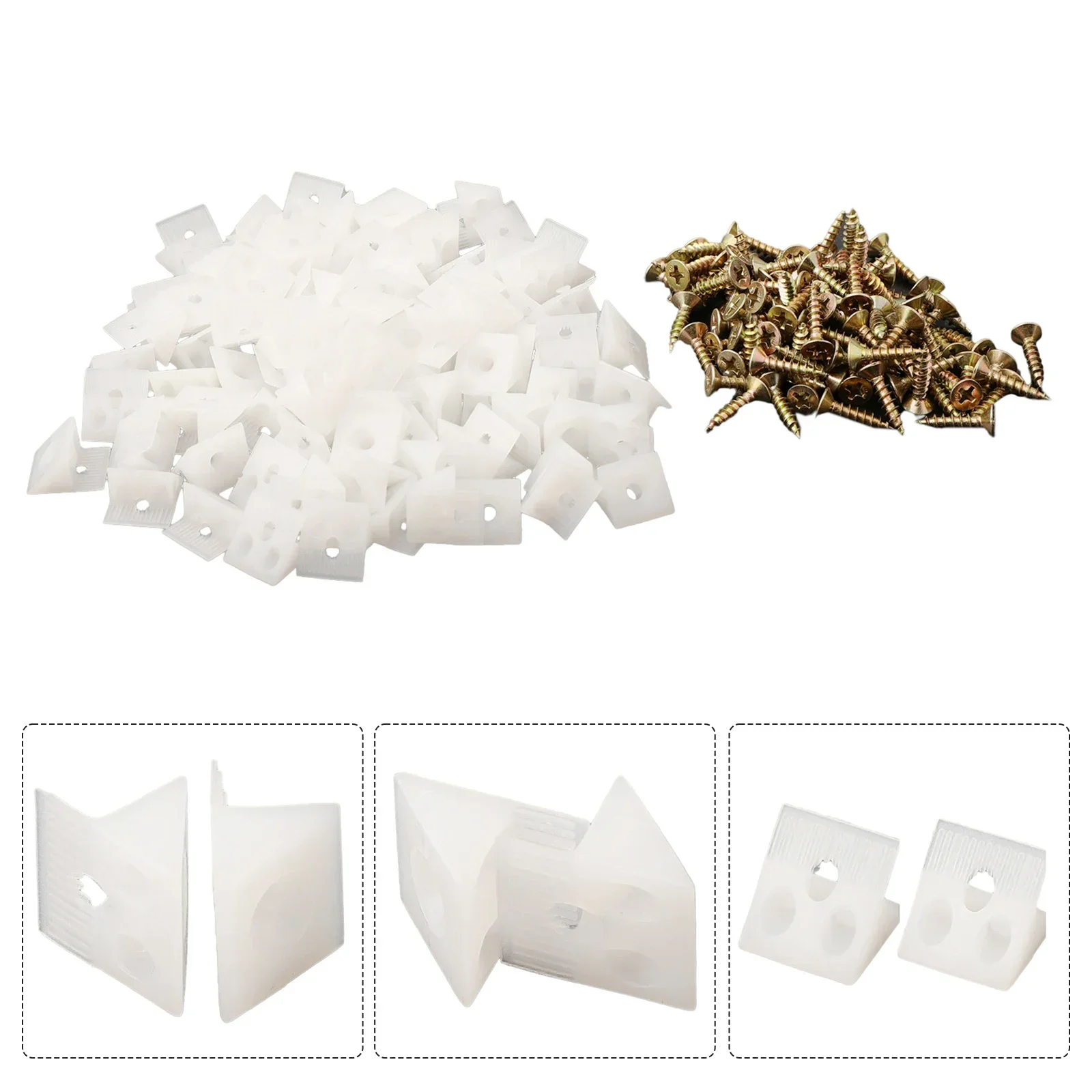 Screws Screws Set Screws Washer Screws+Bolt Nut Kit Say Goodbye To Loose Drawers 100 Repair Wedges For Furniture