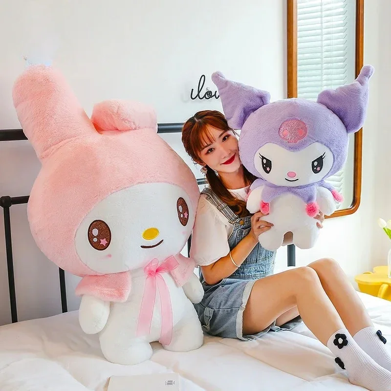 

25/55cm Sanrio Kuromi My Melody Cute Series Kawaii Plush Animal Doll Cartoon Cute Plush Pillow Toy Birthday Gift Pillow