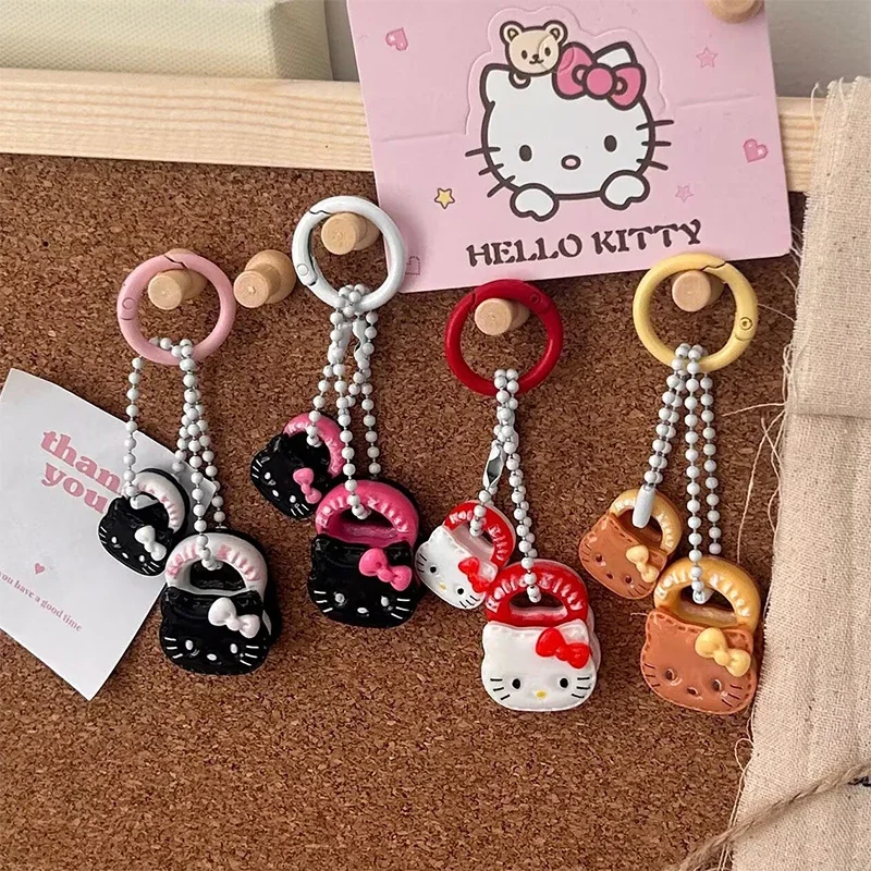 Hello Kitty Cat sleutelhanger mooie girly KT kat sleutelhanger tas hanger tas hangende decor sleutel accessoires paar vrienden cadeau