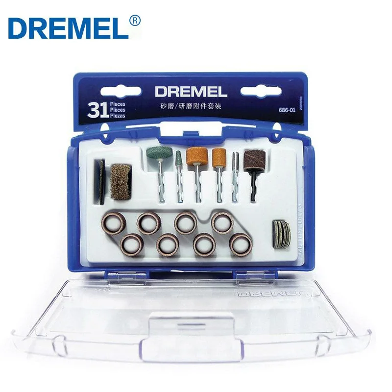 Dremel Abrasive Tools Set Sanding Drums Kit Grinding Polishing Engraving Tool Bits Ez Lock Cutting Discs Rotary Tool Accessories