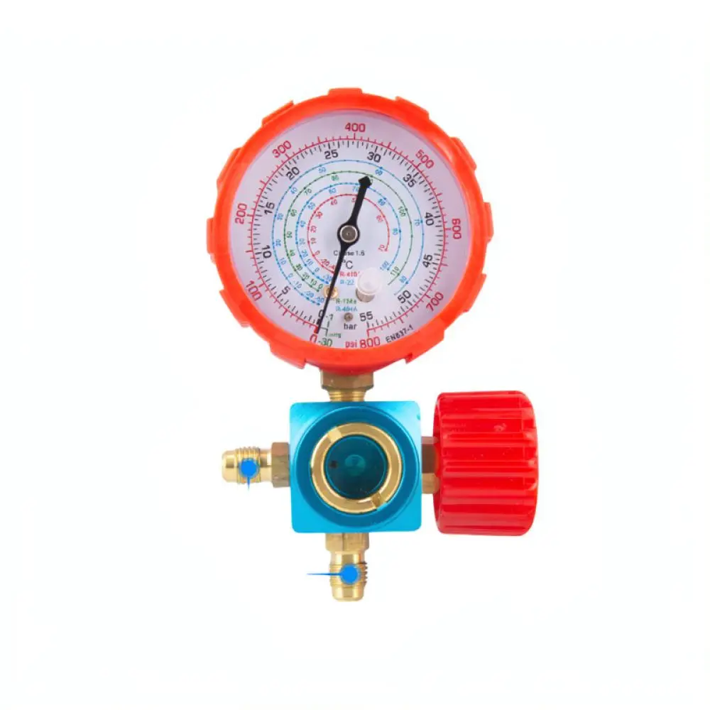 HVAC Manifold Pressure Gauge For For Hongsen R410 R22 R134a Refrigerant System Diagnostic Testing Maintenance Repair Tool