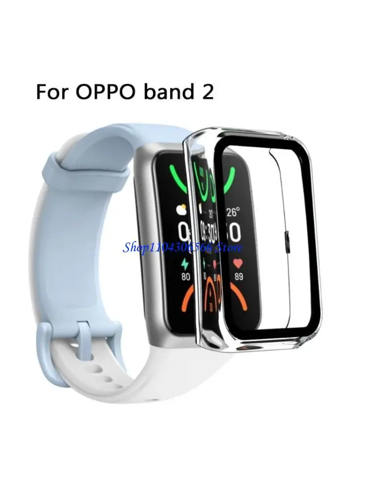 

02DD Watch Bumper-Protective Case PC Screen Protector for Band 2 Dustproof Hard Shell