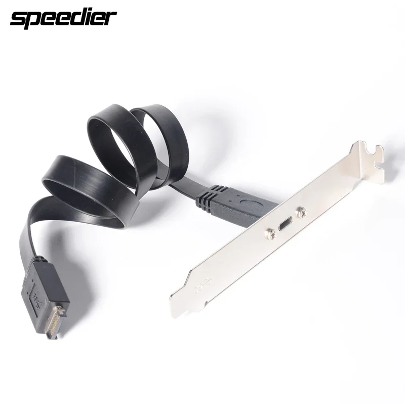 30cm 50cm 80cm USB 3.1 Front Panel Header Type E Male To USB-C Type C Female Motherboard Expansion Cable Connector wire cord