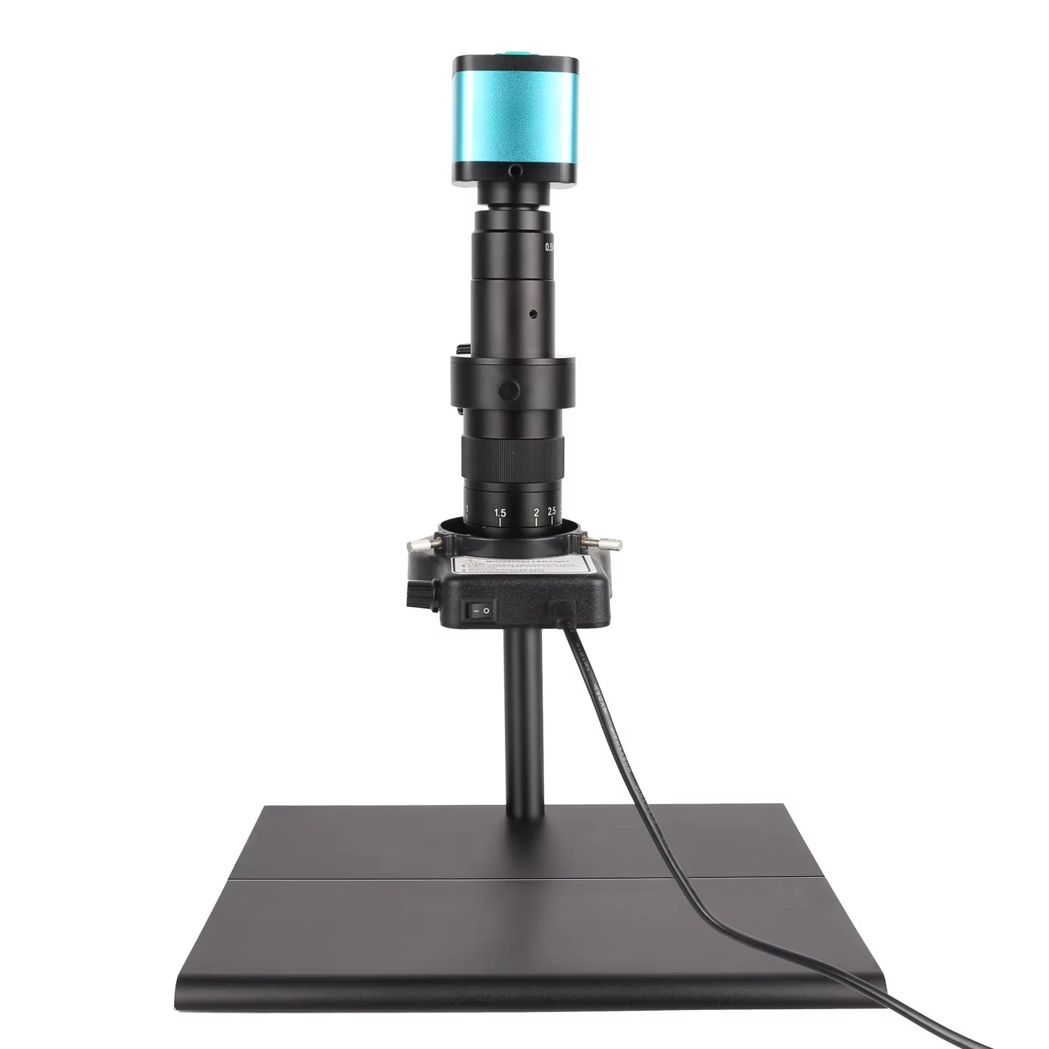 Digital Video Monocular Microscope Electronic Camera 180X Soldering Phone Professional Repair Tools  USB LED Ring Light
