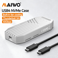 MAIWO 40Gbps M.2 NVMe SSD Enclosure USB4 to NVMe Adapter Reader with UASP Trim 8TB Aluminum shell Compatible with Thunderbolt3/4